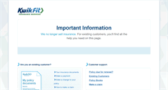 Desktop Screenshot of kwik-fitinsurance.com